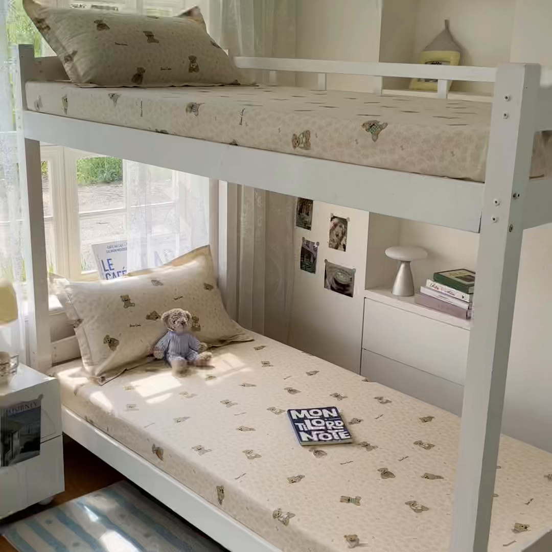 91家纺网 家纺一手货源 找家纺 莱通家纺 2025春夏新款12868纯棉印花学生单床笠 床笠单件（商家提供买家秀） 果酱电台