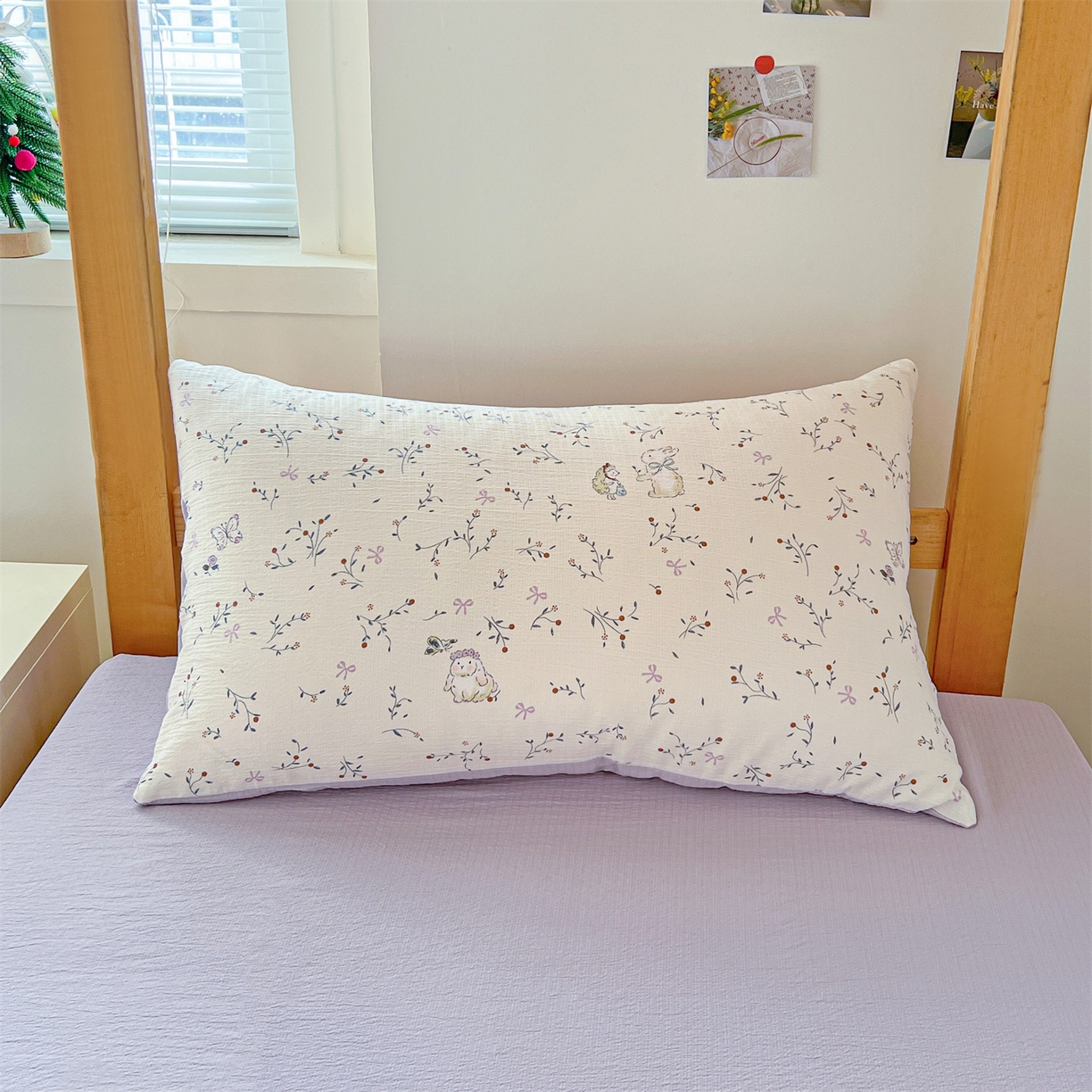 91家纺网 家纺一手货源 找家纺 名兮家居 2025新款皱皱棉学生床宿舍上下铺三件套六件套 蜜芽兔