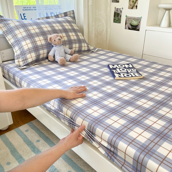 莱通家纺 2025春夏新款12868纯棉印花学生单床笠 床笠单件（商家提供买家秀） 简昔