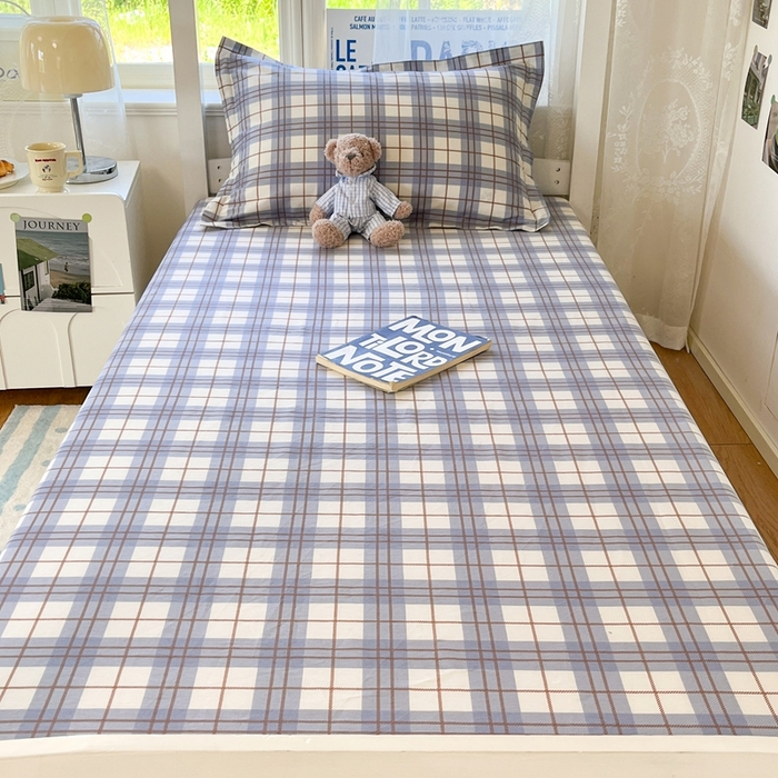 91家纺网 家纺一手货源 找家纺 莱通家纺 2025春夏新款12868纯棉印花学生单床笠 床笠单件（商家提供买家秀） 简昔