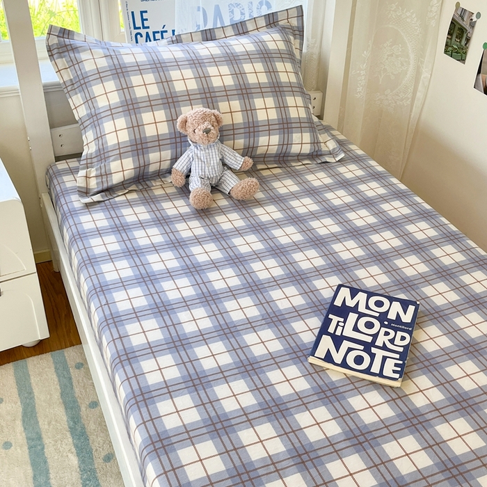 91家纺网 家纺一手货源 找家纺 莱通家纺 2025春夏新款12868纯棉印花学生单床笠 床笠单件（商家提供买家秀） 简昔