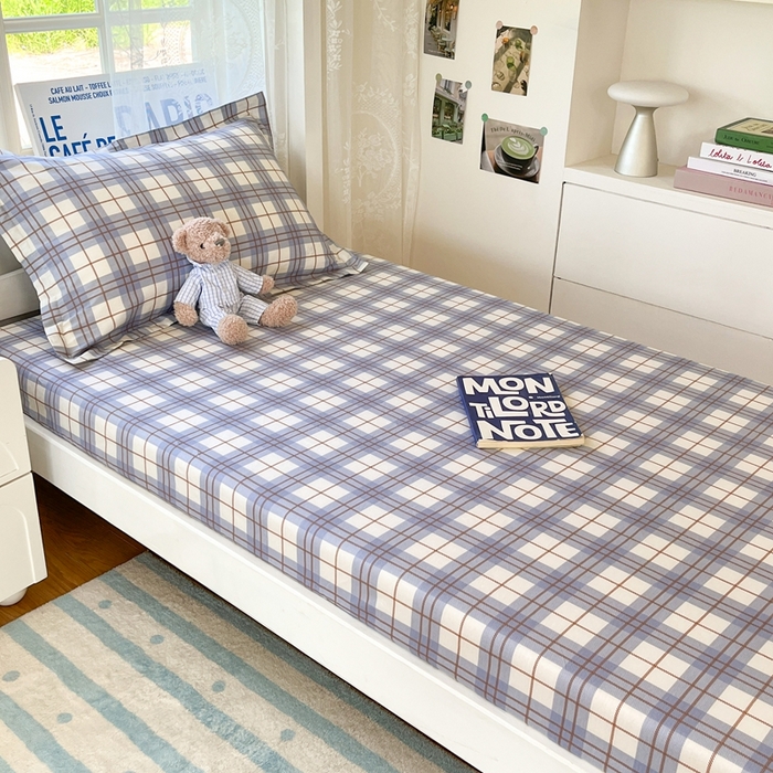 91家纺网 家纺一手货源 找家纺 莱通家纺 2025春夏新款12868纯棉印花学生单床笠 床笠单件（商家提供买家秀） 简昔