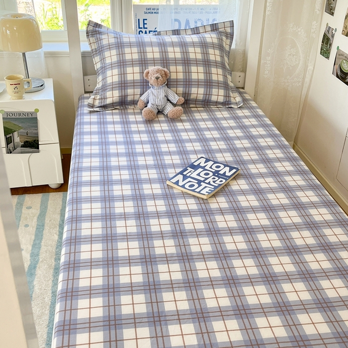 91家纺网 家纺一手货源 找家纺 莱通家纺 2025春夏新款12868纯棉印花学生单床笠 床笠单件（商家提供买家秀） 简昔