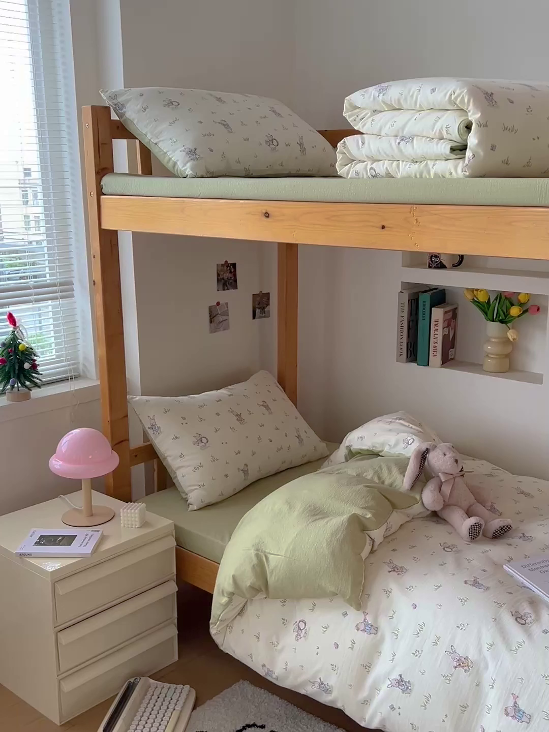 91家纺网 家纺一手货源 找家纺 名兮家居 2025新款皱皱棉学生床宿舍上下铺三件套六件套 音乐家