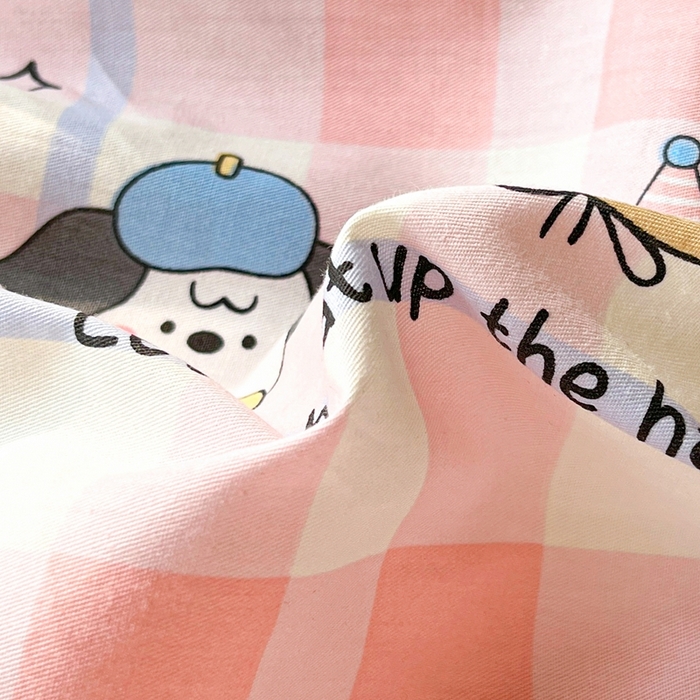 91家纺网 家纺一手货源 找家纺 莱通家纺 2025春夏新款12868纯棉印花学生单床笠 床笠单件（商家提供买家秀） 童趣伙伴