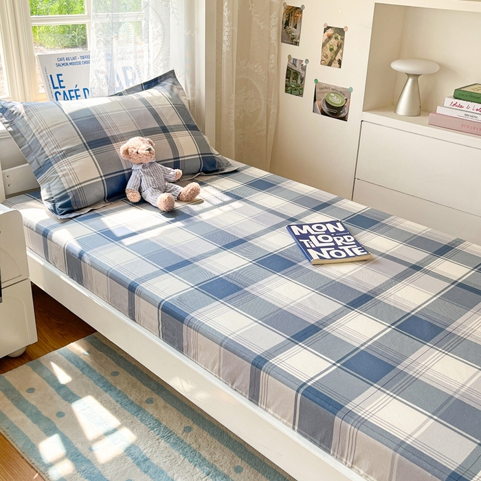 91家纺网 家纺一手货源 找家纺 莱通家纺 2025春夏新款12868纯棉印花学生单床笠 床笠单件（商家提供买家秀） 悬浮晶阵