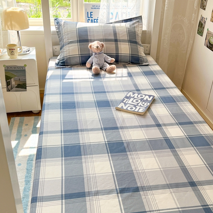 91家纺网 家纺一手货源 找家纺 莱通家纺 2025春夏新款12868纯棉印花学生单床笠 床笠单件（商家提供买家秀） 悬浮晶阵