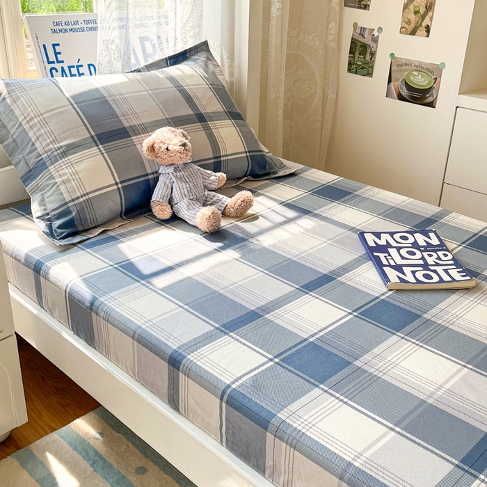 91家纺网 家纺一手货源 找家纺 莱通家纺 2025春夏新款12868纯棉印花学生单床笠 床笠单件（商家提供买家秀） 悬浮晶阵