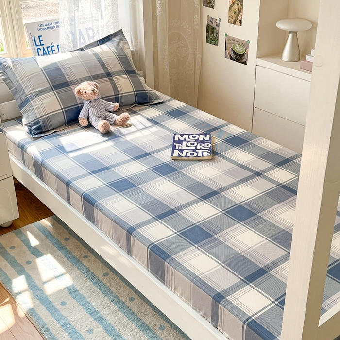 91家纺网 家纺一手货源 找家纺 莱通家纺 2025春夏新款12868纯棉印花学生单床笠 床笠单件（商家提供买家秀） 悬浮晶阵