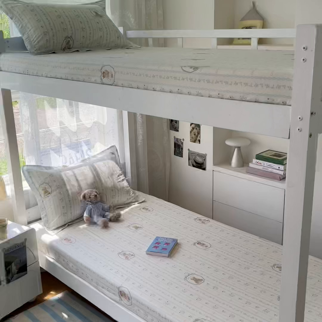 91家纺网 家纺一手货源 找家纺 莱通家纺 2025春夏新款12868纯棉印花学生单床笠 床笠单件（商家提供买家秀） 月光摇蓝草