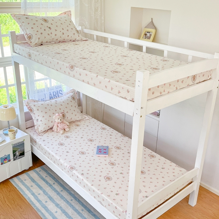 91家纺网 家纺一手货源 找家纺 莱通家纺 2025春夏新款12868纯棉印花学生单床笠 床笠单件（商家提供买家秀） 云朵相馆