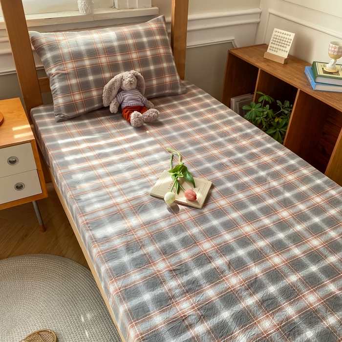 91家纺网 家纺一手货源 找家纺 恋人优选 2025新款儿童学生宿舍上下铺全棉纯棉色织床笠单品单床笠床笠单件-无标款系列二 诺卡