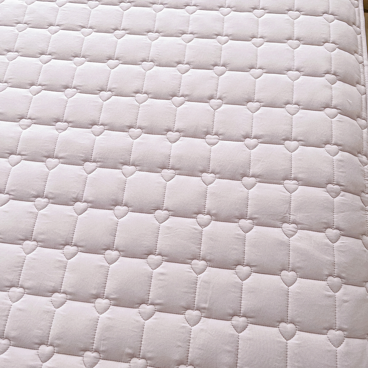 91家纺网 家纺一手货源 找家纺 笠裙家纺 2025新款A类110克水洗棉新疆棉花夹棉单床裙 床裙单件 棉花-玫瑰紫