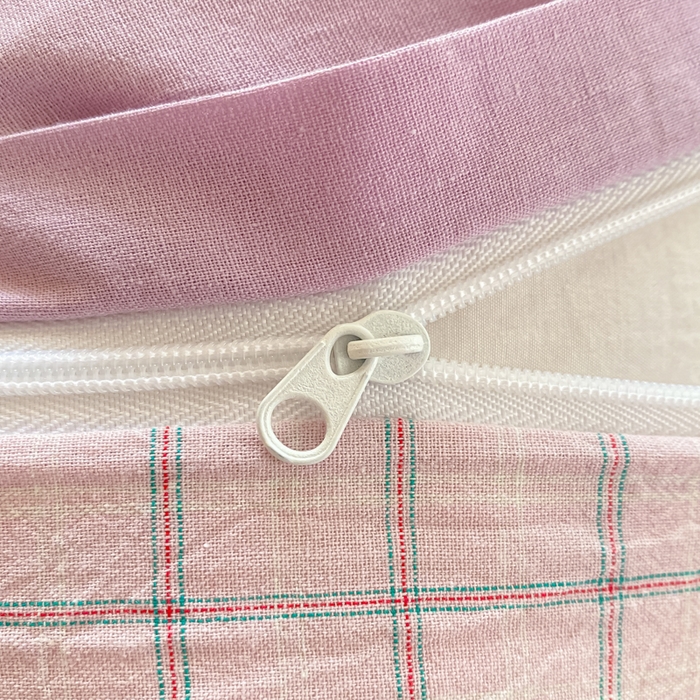 91家纺网 家纺一手货源 找家纺 寐居家纺 2025新款亲肤舒适全棉纯棉色织水洗棉学生三件套 哈曼-粉