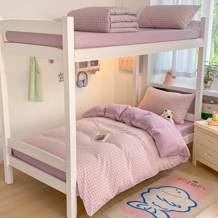 91家纺网 家纺一手货源 找家纺 （总）寐居家纺 2025新款亲肤舒适全棉纯棉色织水洗棉学生三件套