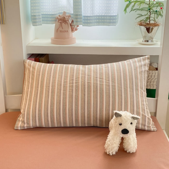 91家纺网 家纺一手货源 找家纺 寐居家纺 2025新款亲肤舒适全棉纯棉色织水洗棉学生三件套 布丁-咖