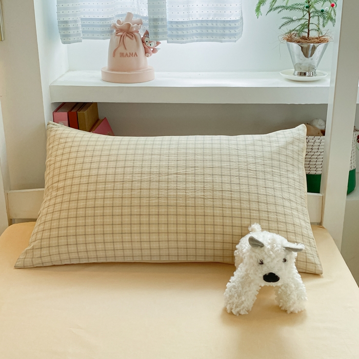 91家纺网 家纺一手货源 找家纺 寐居家纺 2025新款亲肤舒适全棉纯棉色织水洗棉学生三件套 哈曼-黄