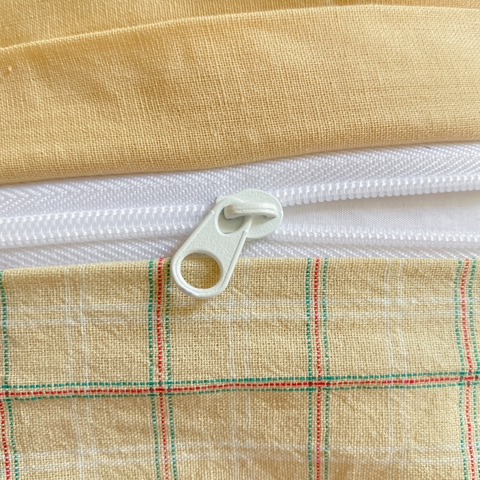 91家纺网 家纺一手货源 找家纺 寐居家纺 2025新款亲肤舒适全棉纯棉色织水洗棉学生三件套 哈曼-黄