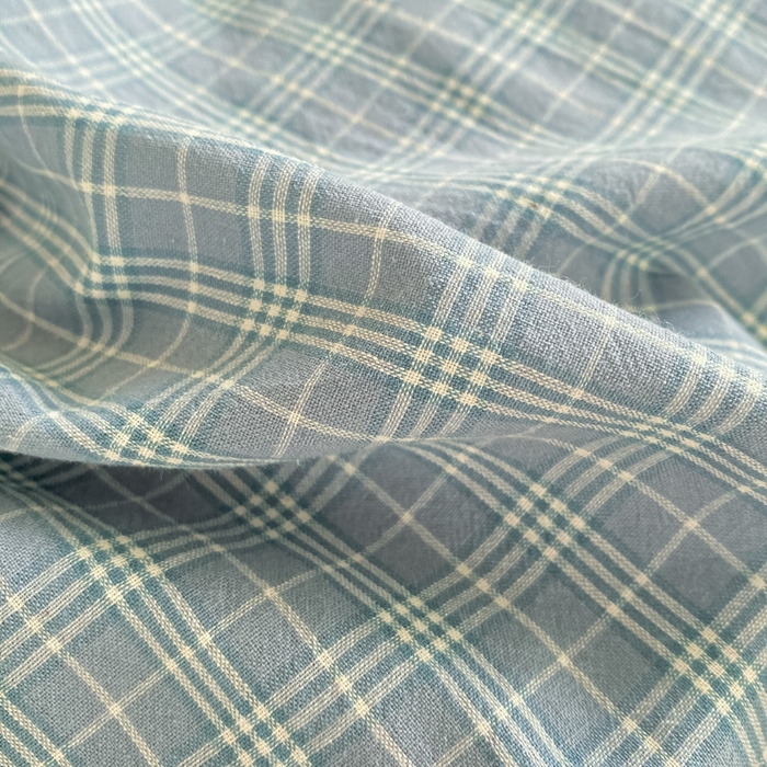 91家纺网 家纺一手货源 找家纺 寐居家纺 2025新款亲肤舒适全棉纯棉色织水洗棉学生三件套 莫尼-蓝