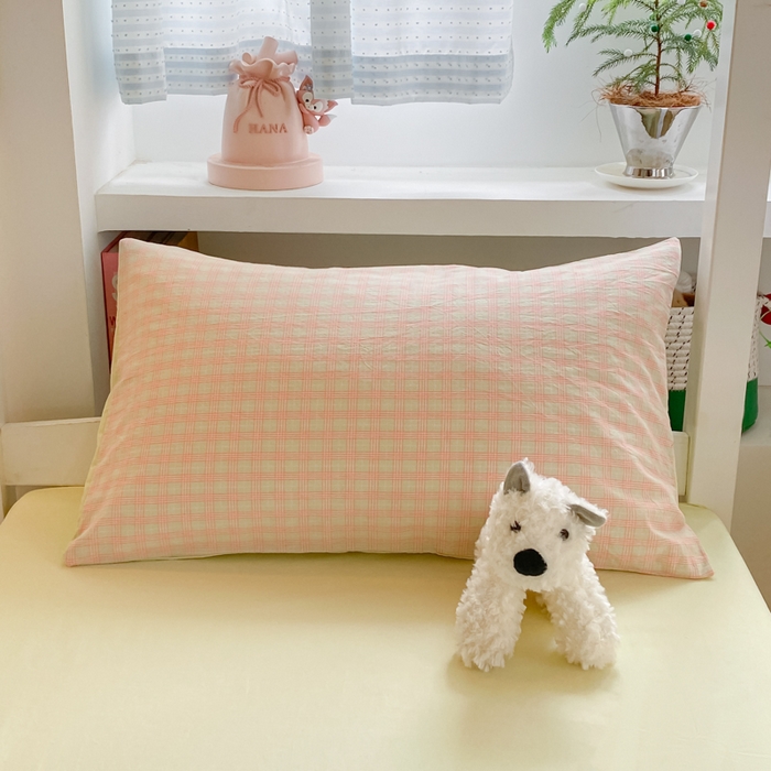 91家纺网 家纺一手货源 找家纺 寐居家纺 2025新款亲肤舒适全棉纯棉色织水洗棉学生三件套 莫尼-红