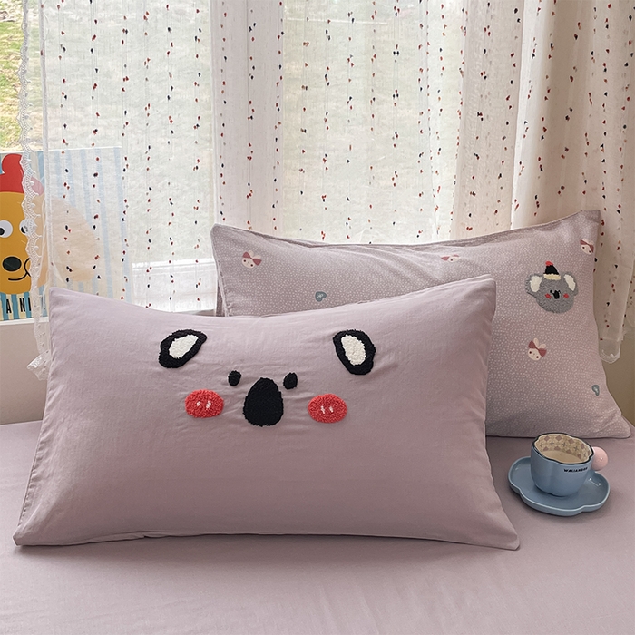 91家纺网 家纺一手货源 找家纺 （总）寐居家纺 2025新款全棉纯棉A类双层纱拼接毛巾绣花四件套