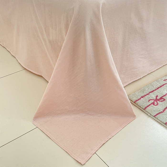 91家纺网 家纺一手货源 找家纺 寐居家纺 2025新款全棉纯棉A类双层纱拼接毛巾绣花四件套 萌兔之星