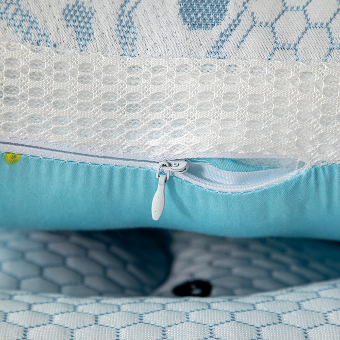 91家纺网 家纺一手货源 找家纺 大熊枕芯 2025新款AB版冰豆豆小熊儿童枕枕头枕芯 冰豆豆小熊枕-恐龙 30x50cm/只