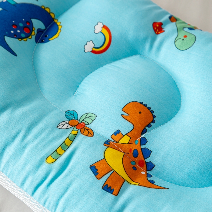 91家纺网 家纺一手货源 找家纺 大熊枕芯 2025新款AB版冰豆豆小熊儿童枕枕头枕芯 冰豆豆小熊枕-恐龙 30x50cm/只