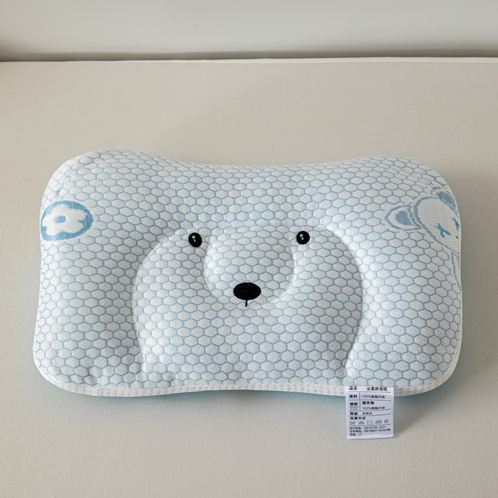 91家纺网 家纺一手货源 找家纺 大熊枕芯 2025新款AB版冰豆豆小熊儿童枕枕头枕芯 冰豆豆小熊枕-恐龙 30x50cm/只