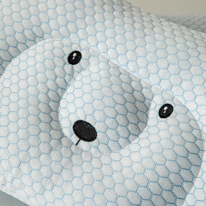 91家纺网 家纺一手货源 找家纺 大熊枕芯 2025新款AB版冰豆豆小熊儿童枕枕头枕芯 冰豆豆小熊枕-恐龙 30x50cm/对