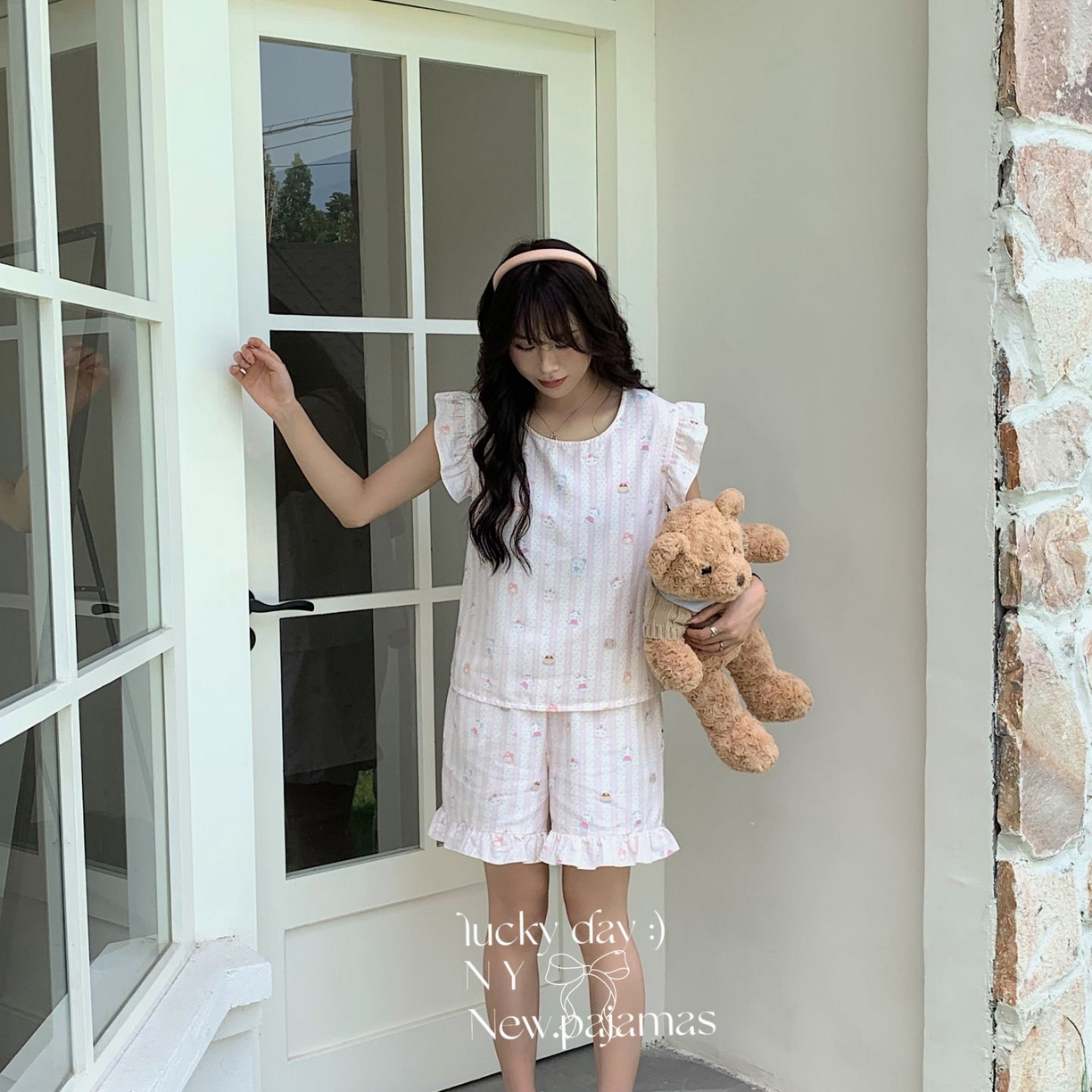 91家纺网 家纺一手货源 找家纺 （总）纽约生活 2025新款韩系双层纱复古小飞袖居家服