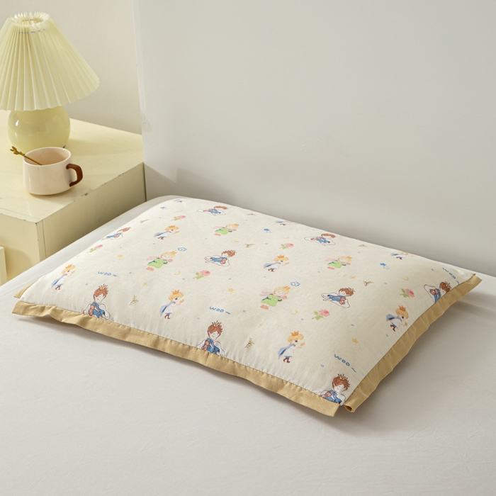 91家纺网 家纺一手货源 找家纺 （总）大熊枕芯 2025新款全棉双层纱儿童棉花枕枕头枕芯