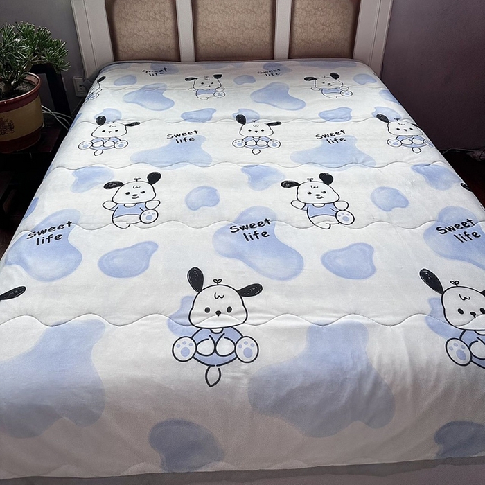 91家纺网 家纺一手货源 找家纺 （总）歌历斯家纺 2025新款凉感丝夏被清仓亏本处理印花夏被学生夏被被子被芯颜色随机