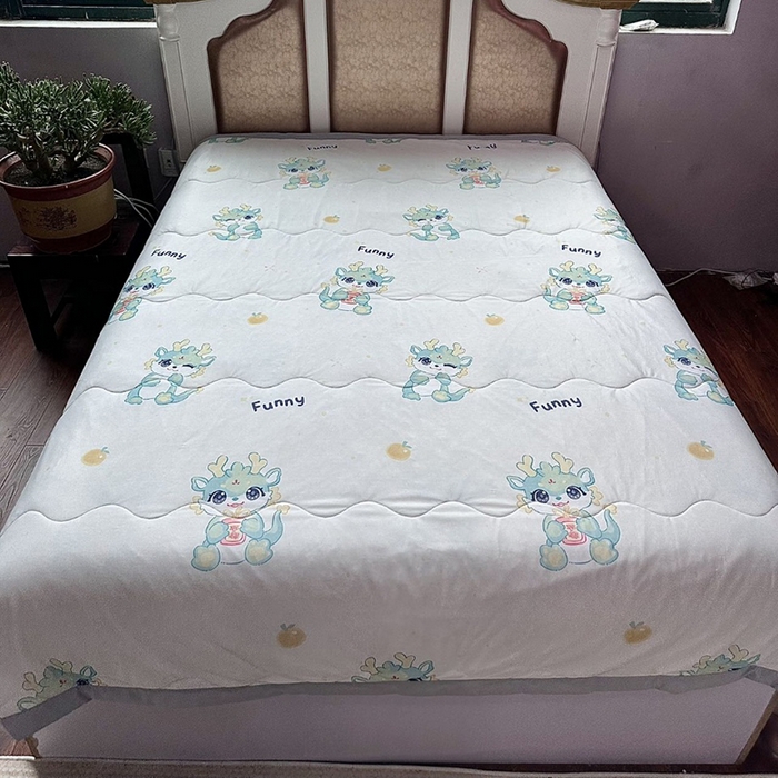 91家纺网 家纺一手货源 找家纺 歌历斯家纺 2025新款凉感丝夏被清仓亏本处理印花夏被学生夏被被子被芯颜色随机 颜色随机