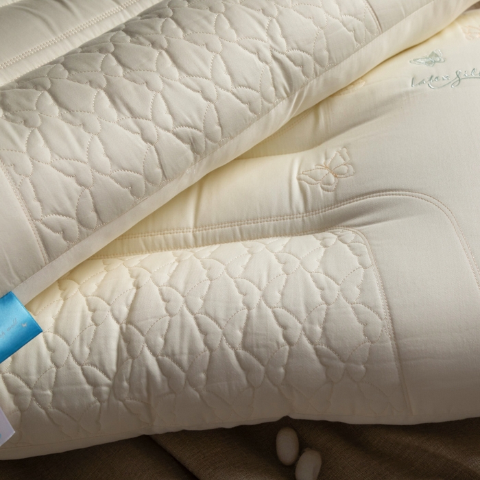 91家纺网 家纺一手货源 找家纺 （总）慕尚家纺 2025新款简约天丝棉绣花枕头枕芯