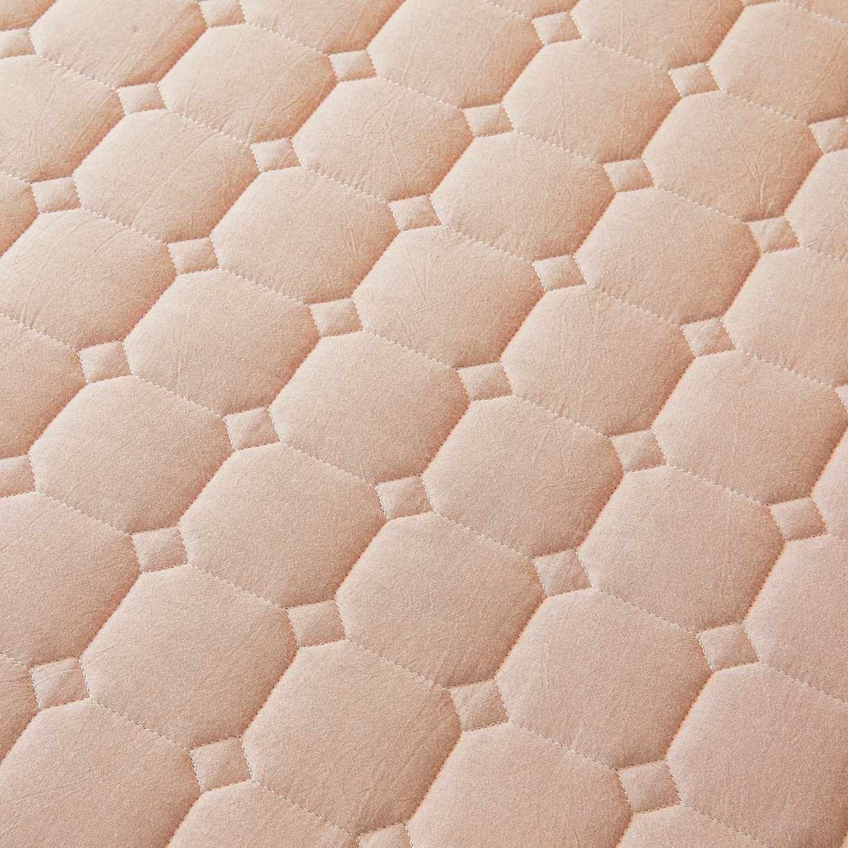 91家纺网 家纺一手货源 找家纺 丽诺床垫 2025新款全棉色织棉花学生床垫 棉花床垫-卡其色