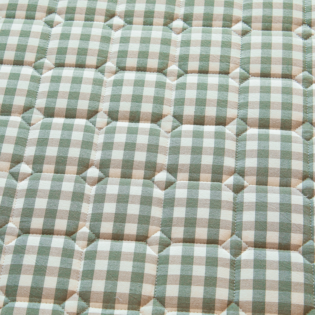 91家纺网 家纺一手货源 找家纺 丽诺床垫 2025新款全棉色织棉花学生床垫 棉花床垫-绿小格