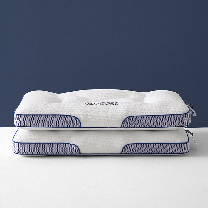 91家纺网 家纺一手货源 找家纺 （总）圣之寐 2025新款英伦LOGO逢考必过针织空气层学生护颈枕枕头枕芯