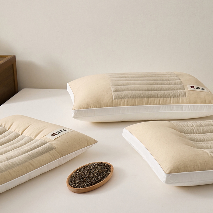 91家纺网 家纺一手货源 找家纺 （总）圣之寐 2025新款草本苦荞健康睡眠护颈枕头枕芯