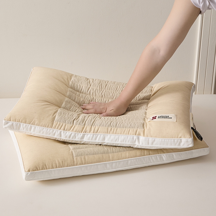 91家纺网 家纺一手货源 找家纺 （总）圣之寐 2025新款草本苦荞健康睡眠护颈枕头枕芯