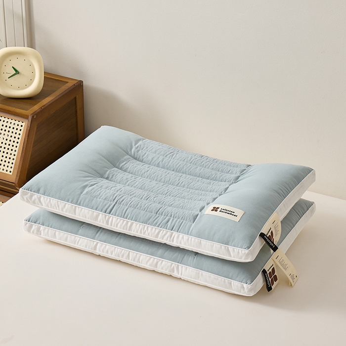 91家纺网 家纺一手货源 找家纺 圣之寐 2025新款草本苦荞健康睡眠护颈枕头枕芯 护颈中枕-夏兰