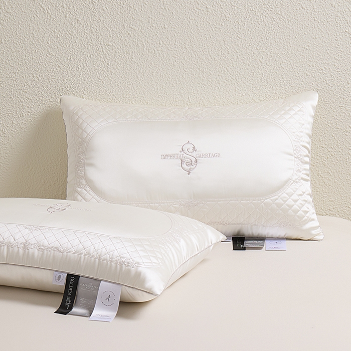 91家纺网 家纺一手货源 找家纺 （总）圣之寐 2025新款蚕丝刺绣养 颜枕枕头枕芯