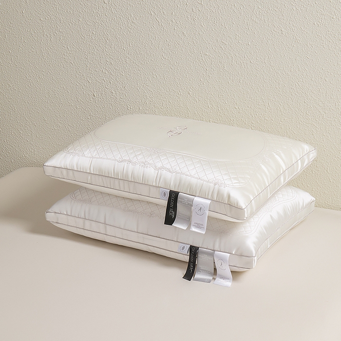 91家纺网 家纺一手货源 找家纺 （总）圣之寐 2025新款蚕丝刺绣养 颜枕枕头枕芯