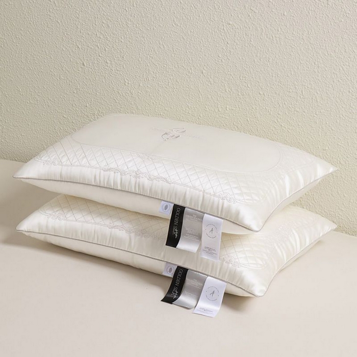 91家纺网 家纺一手货源 找家纺 （总）圣之寐 2025新款蚕丝刺绣养 颜枕枕头枕芯