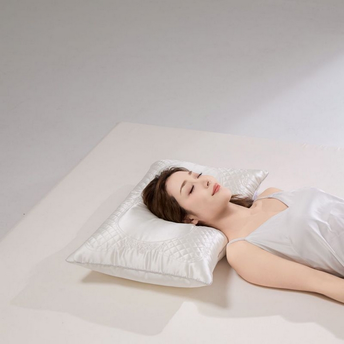 91家纺网 家纺一手货源 找家纺 （总）圣之寐 2025新款蚕丝刺绣养 颜枕枕头枕芯