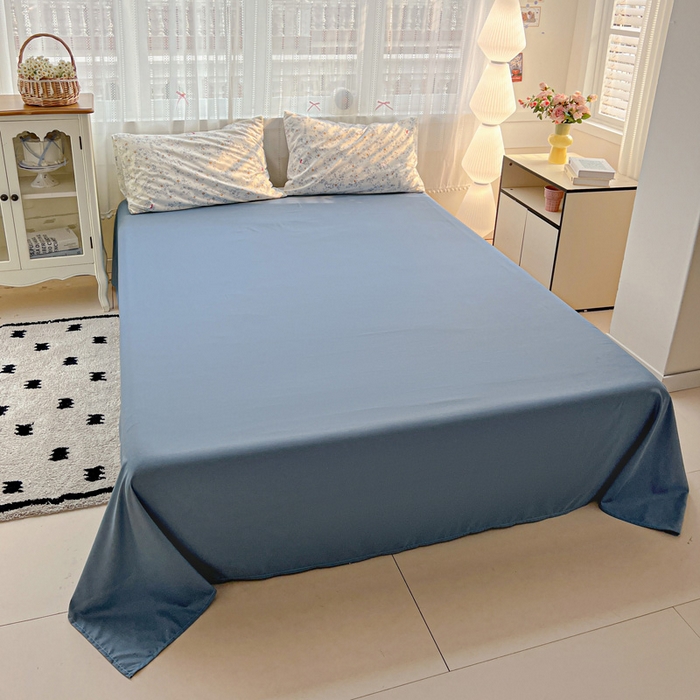 91家纺网 家纺一手货源 找家纺 朵朵家纺2025直播云感床单款三四件套水洗简约风小碎花被套床笠三四件套秘境兔