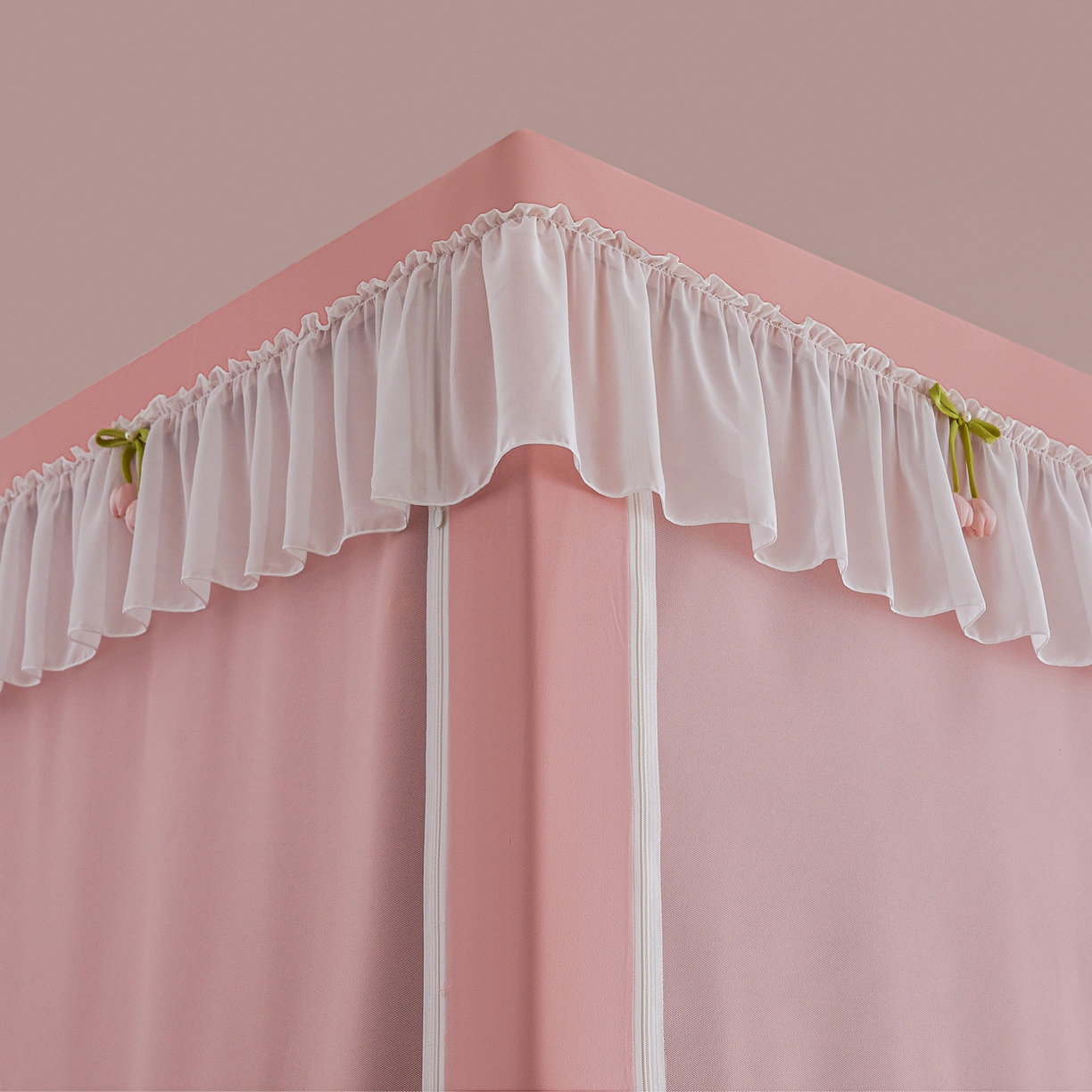 91家纺网 家纺一手货源 找家纺 （总）艾晶美家纺有限公司 2025新款公主学生全包上下铺遮光床帘学生蚊帐