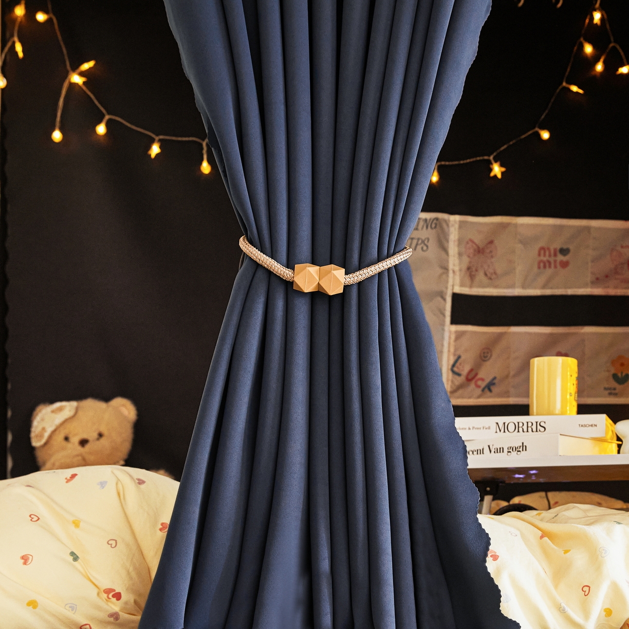 91家纺网 家纺一手货源 找家纺 艾晶美家纺有限公司 2025新款公主学生全包上下铺遮光床帘学生蚊帐 宝蓝