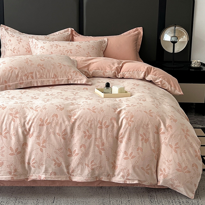 91家纺网 家纺一手货源 找家纺 （总）锦彩家居 2025新款A类60支全棉纯棉色织提花四件套-复古风系列