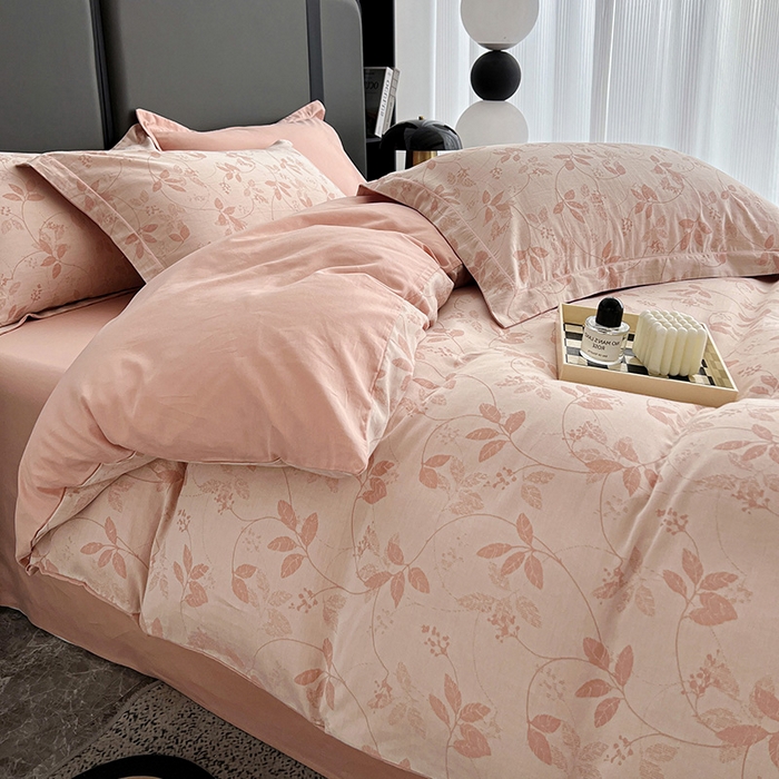 91家纺网 家纺一手货源 找家纺 （总）锦彩家居 2025新款A类60支全棉纯棉色织提花四件套-复古风系列